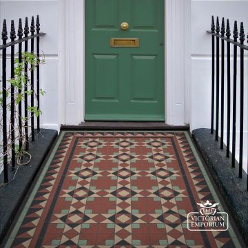 Victorian Mosaic Floor Tiles Insitu Nimes