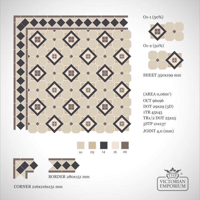 Victorian Mosaic Tile Odessa 1