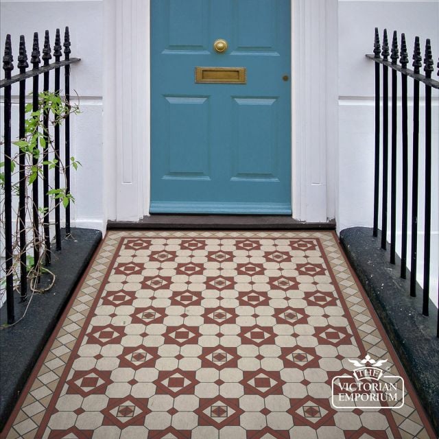 Victorian Mosaic Floor Tiles Insitu Odessa