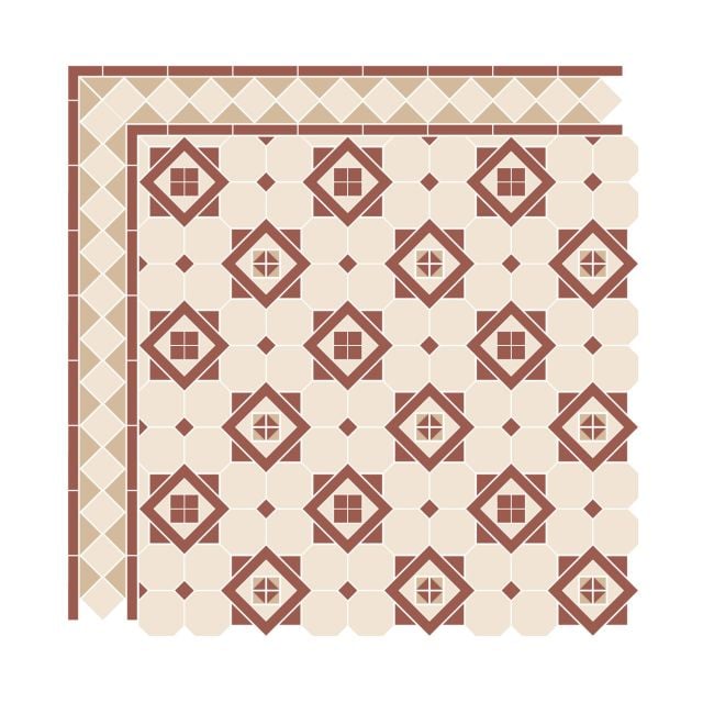 Victorian Mosaic Tile Odessa 2 Z Gs