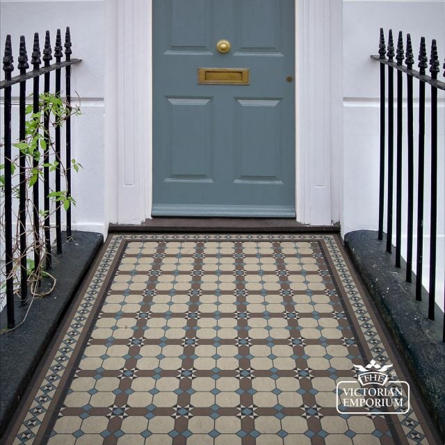 Victorian Mosaic Floor Tiles Insitu Paris