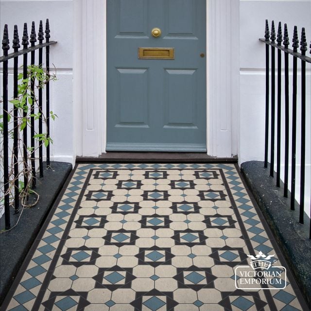 Victorian Mosaic Floor Tiles Insitu Strasburg