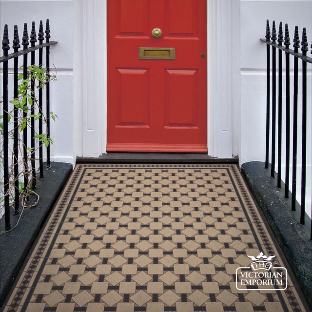 Victorian Mosaic Floor Tiles Insitu Tallinn