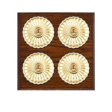 Decorative Fluted Victorian Light Switch - 1 gang