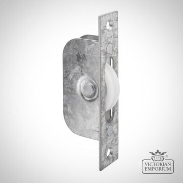 Sash window axle pulley - square forend with wheel