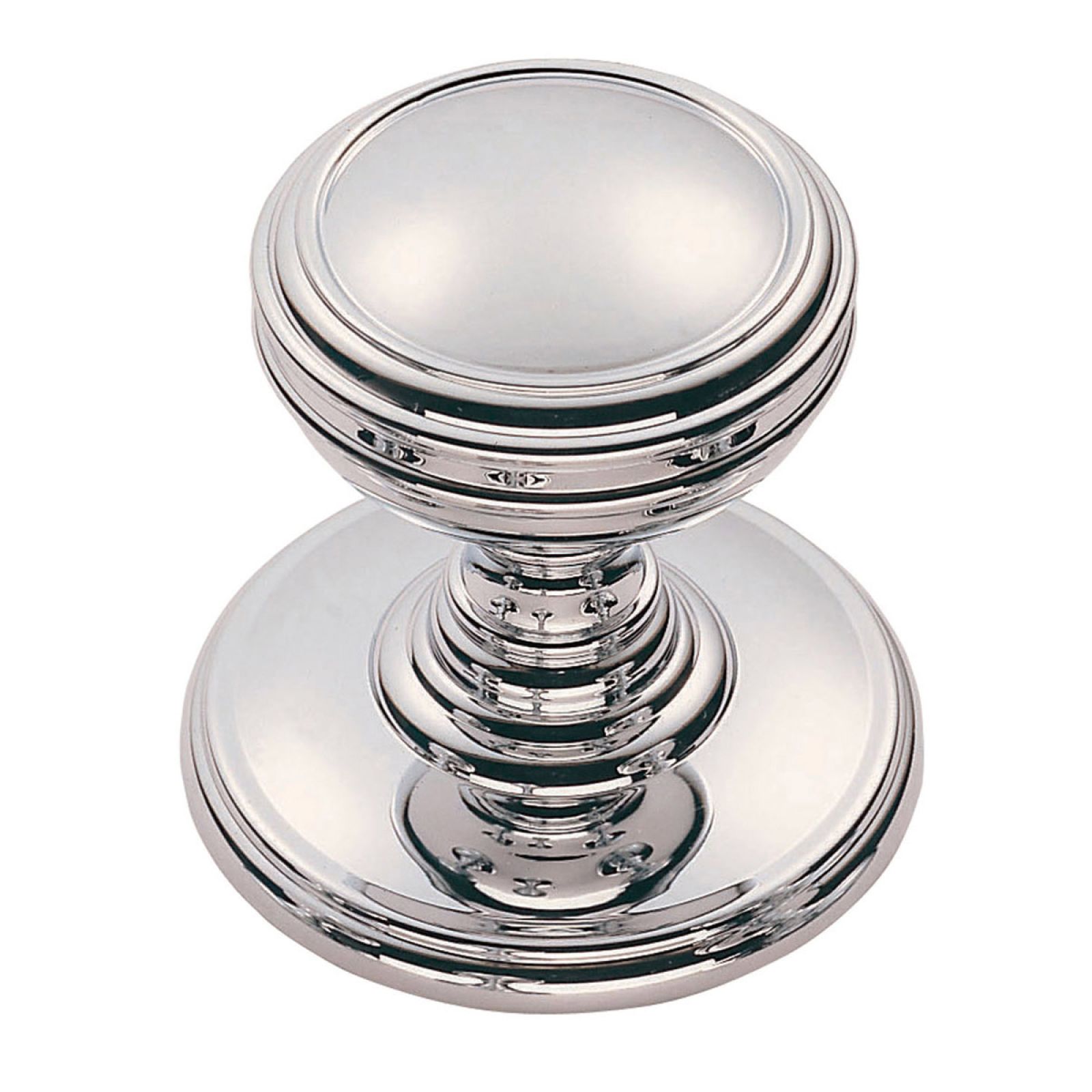 Metal circular cupboard knob - 25mm