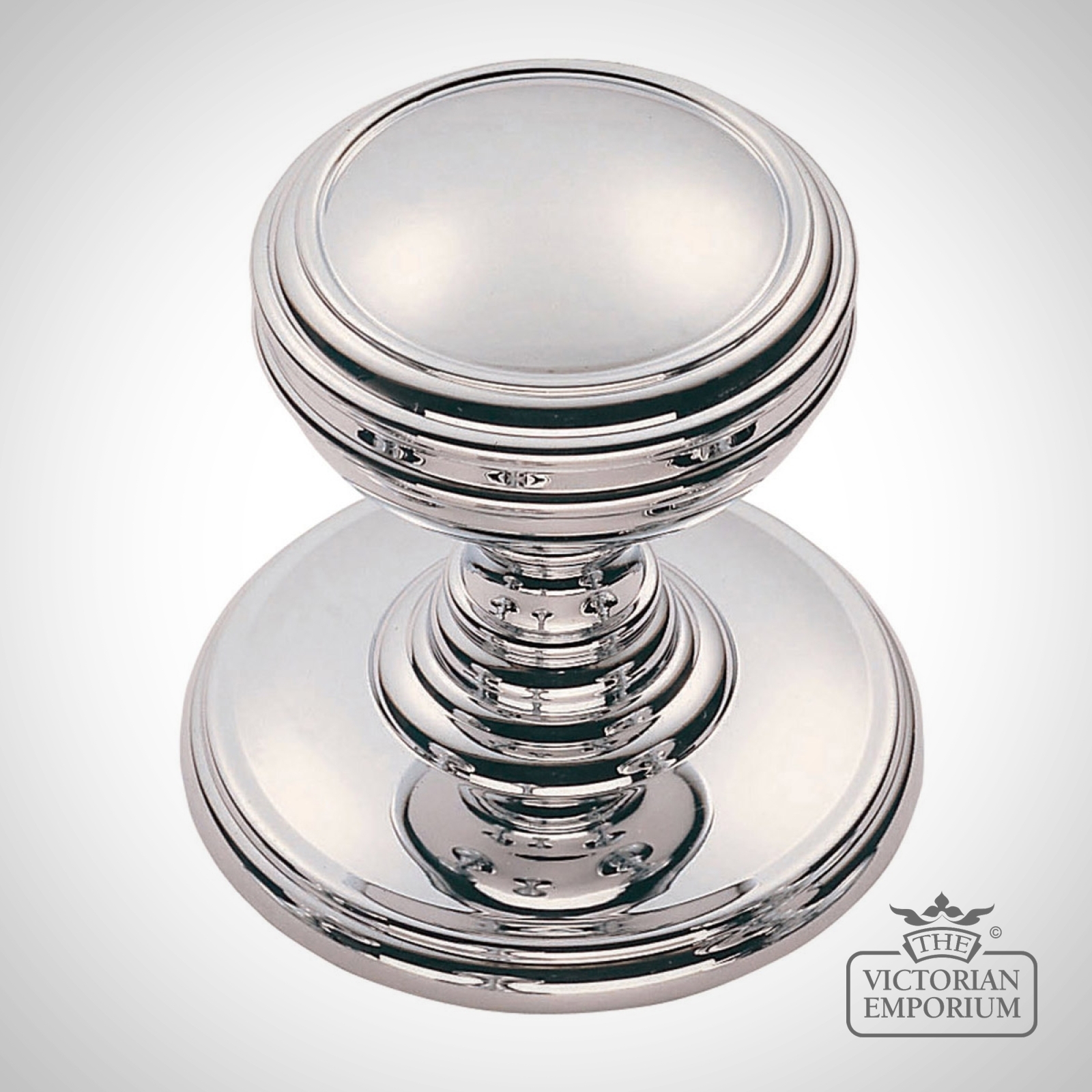 Metal circular cupboard knob - 38mm