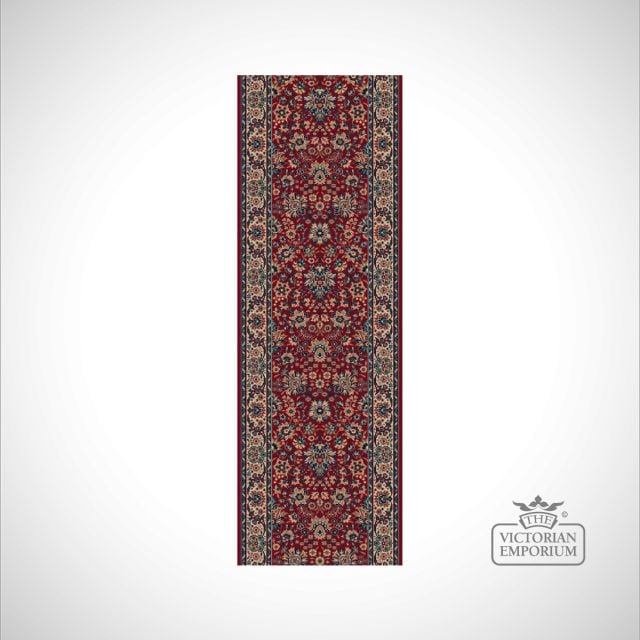 Victorian Stair Carpet Runner - style KO1164 in Red, Beige/Brown or Beige Red