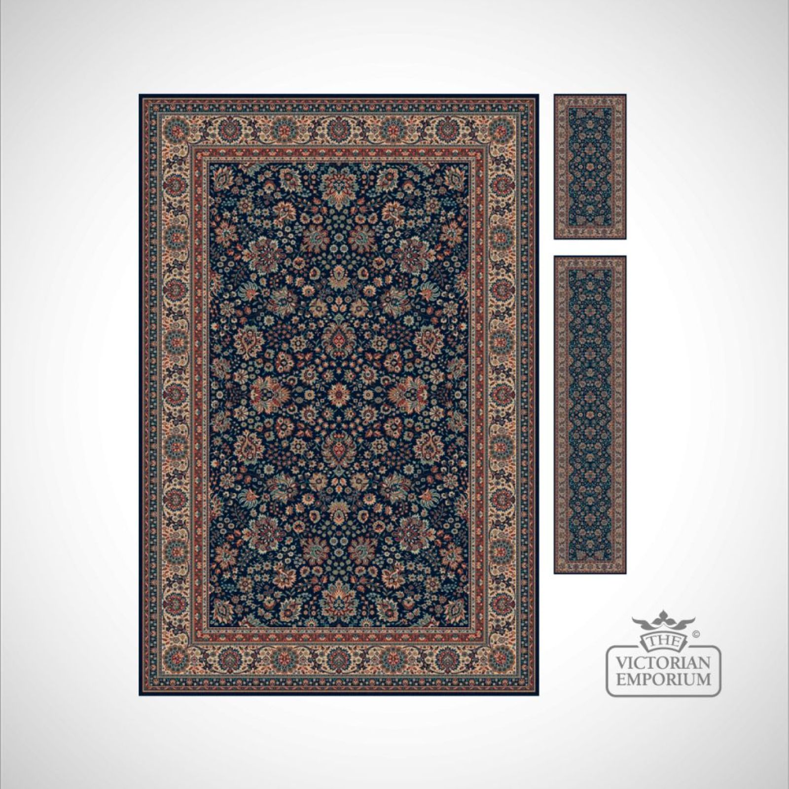 Victorian Rug style RO1561 in 7 different colourways Rugs