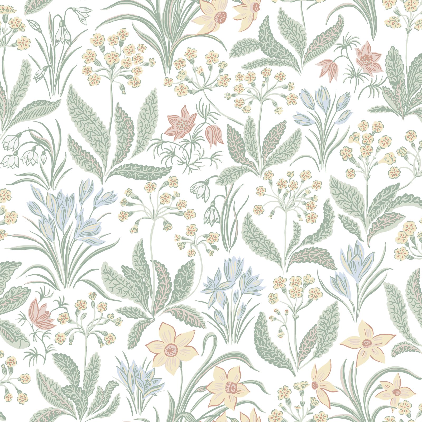 Huset wallpaper in a choice of 3 colourways