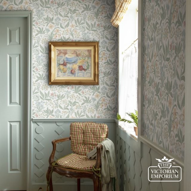 S10160 Huset I Solen Spring Green Sandberg Wallpaper Image3