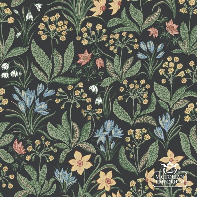 S10161 Huset I Solen Charcoal Sandberg Wallpaper Image1