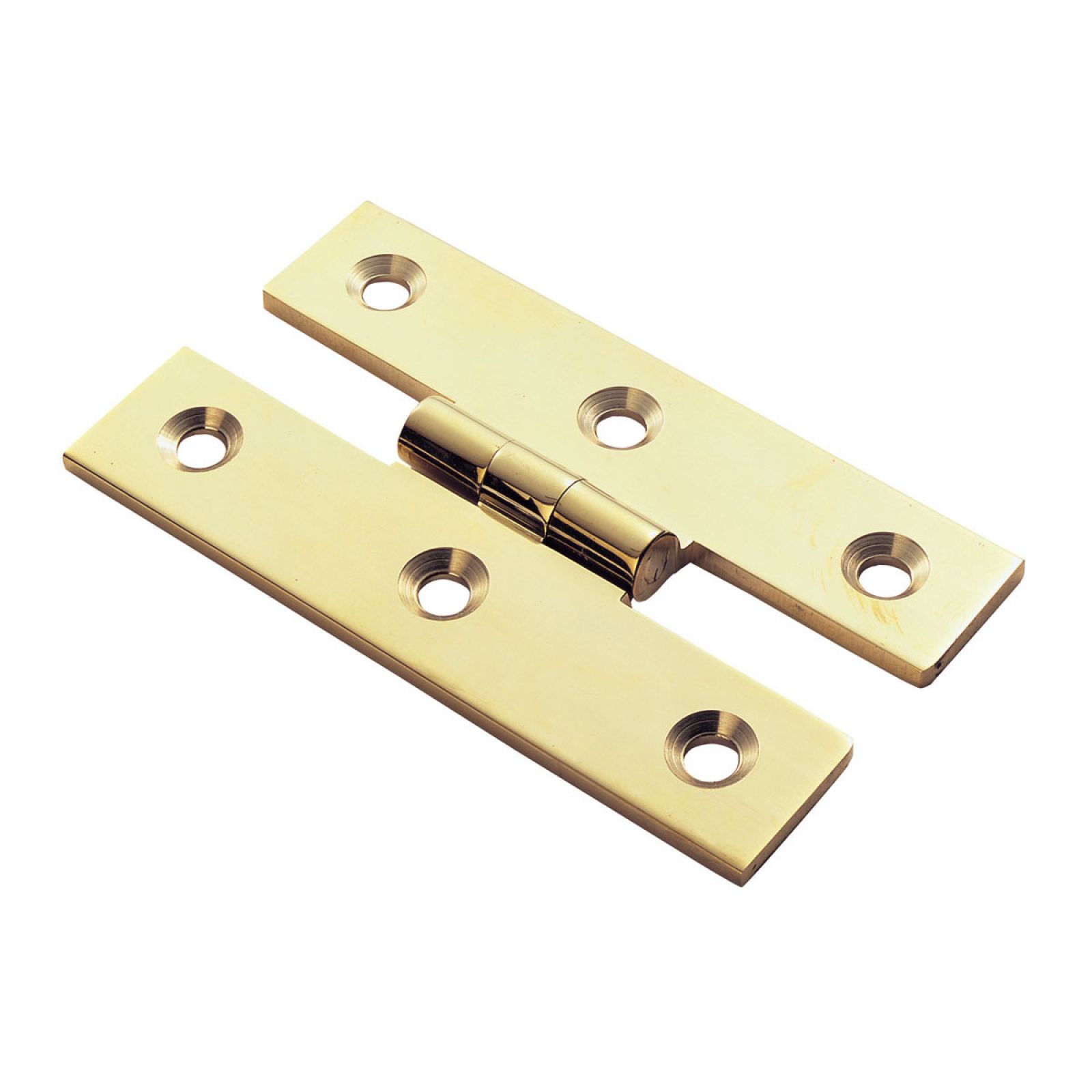 Brass H pattern hinge c/w slotted screws