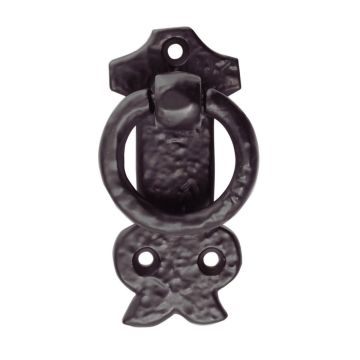 Ring pull handle on tombstone pattern backplate