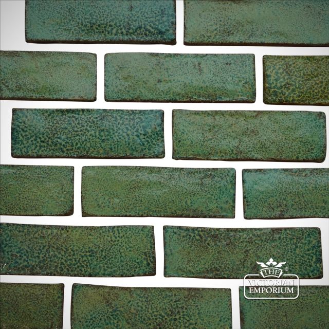 Glazed Brick Slip in Jade.