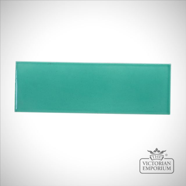 Light azure crackle glazed brick slip