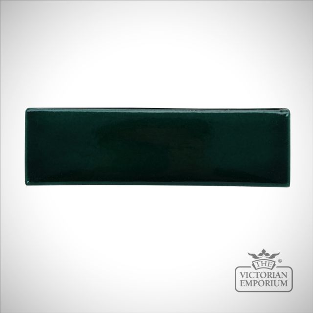 Dark green glazed brick slip