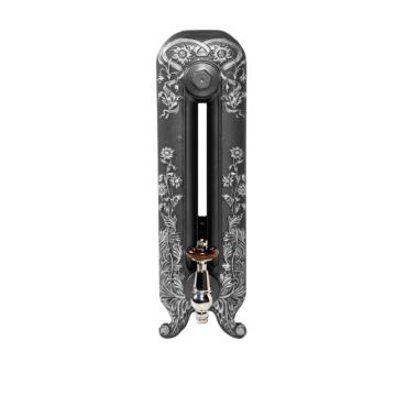 Toulouse Electric Radiator 590mm High Toulouse 590mm In Highlight Silver On Old Pewter  Medium