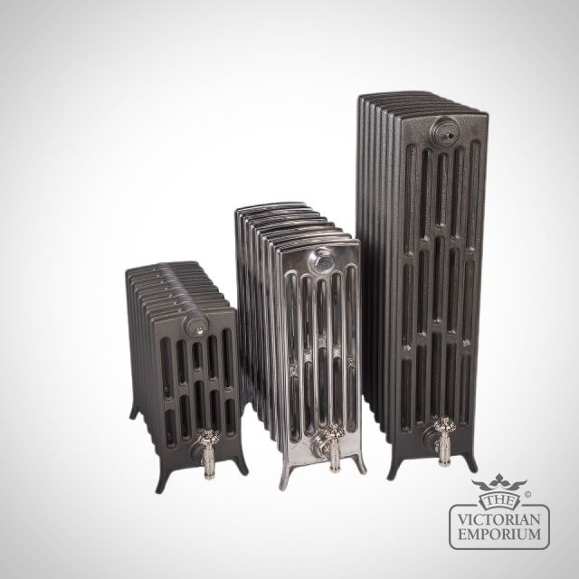 Georgia Electric Radiator 6 Column 505mm High Radiator Cast Iron Traditional Reclaimed Victorian School Old Classic Decorativeneo Georgian 6   Group Shot  Medium