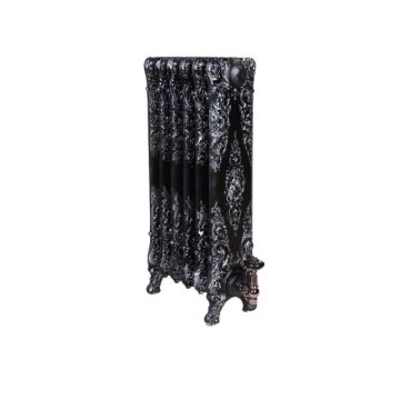 St Mark Electric Cast Iron Radiator With Traditional Ornate Design   800mm High Saint Mark In Pewter Highlight Effect  Medium