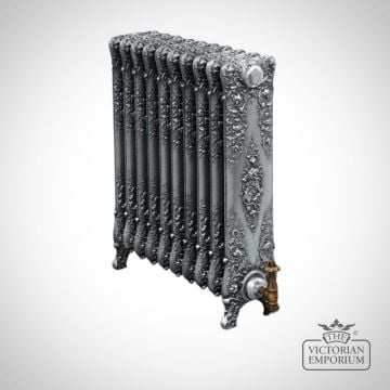 St Mark Electric Cast Iron Radiator With Traditional Ornate Design   800mm High Saint Mark In Polish (2)  Medium