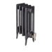 Victorian electric radiator 460mm high   4 column victorian 460 4column in metallic natural cast  medium