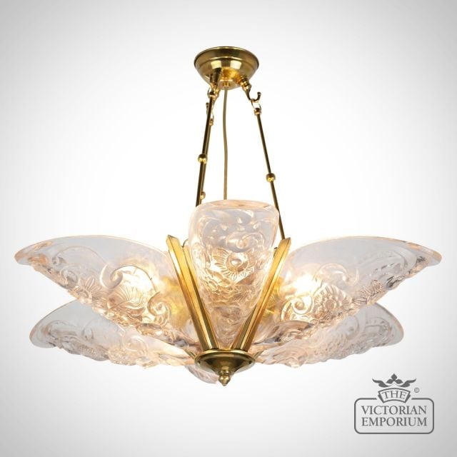 Art Nouveau Pendant Clear