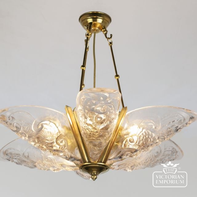 Art Nouveau Pendant Clear