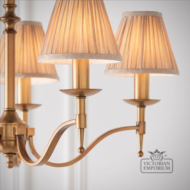 Stanford Antique Brass 5 Light Ceiling Pendant 63627 4