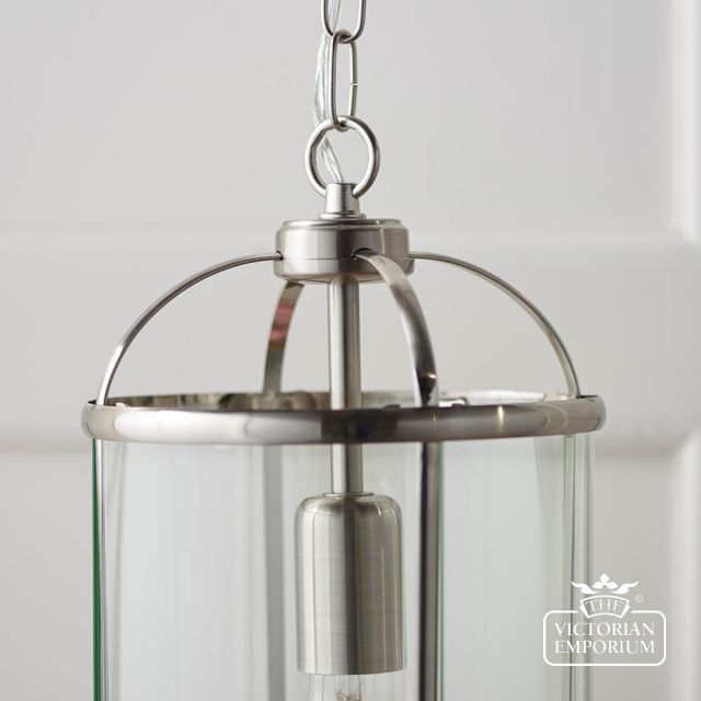 Lambeth Pendant Light In Antique Brass Or Satin Nickel Finish  70323 5